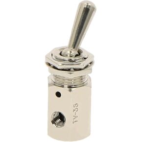 TV-3S Metal Toggles Switch, 5mm Thread 2 Position 3 Way Mechanical Air Pneumatic Valve, 1pc in Kuwait