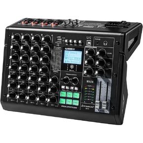 جهاز مزج الصوت الاحترافي - تأثير بطاقة الصوت، واجهة صوتية ذات 6 قنوات، بث صوتي، بث مباشر، تسجيل صوتي، مجموعات دي جي، مقاطع فيديو يوتيوب، ليالي كاريوكي، متوافق مع الميكروفون/الكمبيوتر - DA-6 in Kuwait