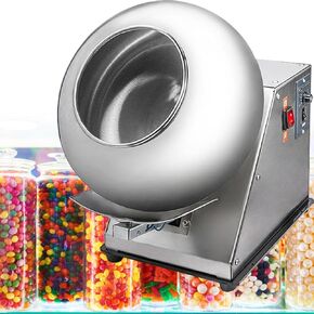 Small Chocolate Panning Machine Stainless Steel with Large Heat Dissipation Holes for Long Term Operation Commercial Sugar Coating Pan Tabletop in Kuwait