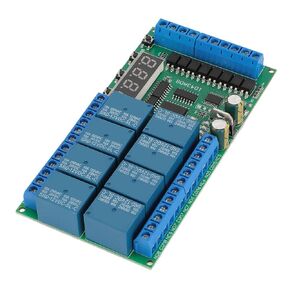 Aramox Timer Delay Relay Module, PCB Material 8 Channel Multifunctional Time Board for Equipment Control with Independent Triggers in Kuwait