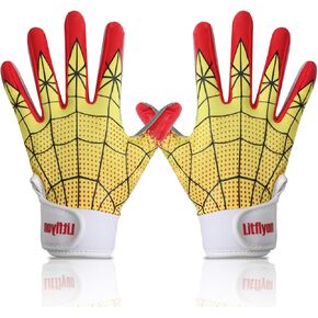 Youth Baseball Softball Batting Gloves - Green Bull Sport Baseball Gloves, Breathable Stretchy Firm Grip Softball Glove for Batting Cage Practice Games in Saudi Arabia