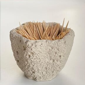 Concrete Toothpick Holder Dispenser with 200 Picks,Toothpick Dispenser for Kitchen Home Restaurant Dining Room Birthday Hostess Thanksgiving Christmas Gift for Friend Family Concrete Decoration in Kuwait