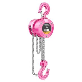 Aluminum Alloy Hand Chain Hoist 1 Ton 2200lbs Capacity 10ft,Portable Dual Brake Chain Block with Galvanized Chain, 360° Swivel Hook for Garage Warehouse Construction, Workshop Lifting,Sliver in Saudi Arabia