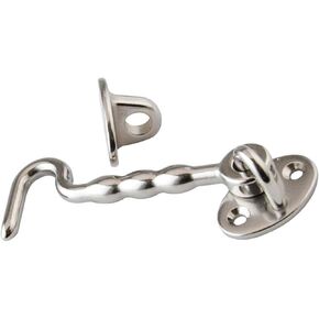 Cabin Hook And Eye Latch Sturdy Door Hook Lock Stainless Steel Accessories Easy Installation Secure Function Suitable for Marine Use Home Office Cabin in Kuwait
