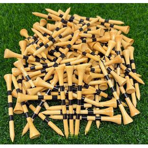 NorthPointe Golf Tees Bamboo مقاس 3 1/4 بوصة عدد 100 حقيبة متينة بتصميمات متعددة in Kuwait