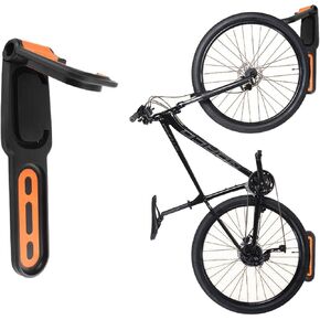 وحدة تخزين مرآب مثبتة على جدار الدراجة - شماعة دراجة قابلة للدوران، رف عمودي موفر للمساحة يحمل ما يصل إلى 66 رطلاً، سهل التركيب in Kuwait