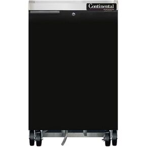 Continental Refrigerator BBC24 Single Section Refrigerated Back Bar Cooler, 24" W x 38-13/16"H, Black Exterior in Kuwait