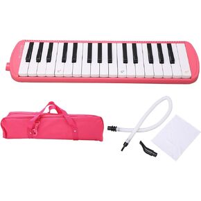 Tyenaza 32 Keys Melodica, Harpsichord Wind Instrument with Case and Mouthpiece, for Students, Beginners, Professional Artists, Music Lovers (Black) in Saudi Arabia