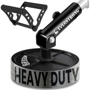 مرفق صف قضيب T من EVERSTRONG مع مقبض لغم أرضي مرفق على شكل حرف V - مرفق لغم أرضي دوار 360 درجة للحديد لتمرين الجسم بالكامل في صالة الألعاب الرياضية المنزلية - المساحات الصغيرة - حامل الألغام الأرضية القرفصاء المميتة in Kuwait