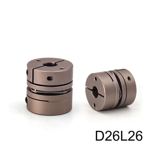 Aluminum Alloy D26L26 Single Diaphragm AElastic Coupling Connector D26mm L26mm 1Pcs(14-14) in Saudi Arabia