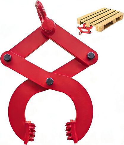 مشبك سحب البليت، 2T/4409 LBS، ساحبة البليت شديدة التحمل لسحب المنصات أو الأخشاب أو الأشياء الثقيلة فتحة الفك 8 بوصة (برتقالي، 4409LBS) in Kuwait