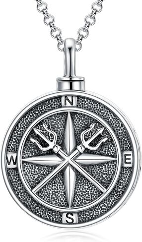 PROESS الذئب/النمر/القلب المقدس/القلب التشريحي/مرساة/قلادة القديس مايكل جرة للرماد 925 الجنيه الاسترليني جثث الجثث مجوهرات للنساء الرجال in Saudi Arabia