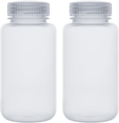 Labasics 2-Pack Wide Mouth Reagent Bottles, Polypropylene, Acid and Base Resistant, Leakproof Cap for Solvent Storage in Laboratory, 1000 ml in Saudi Arabia
