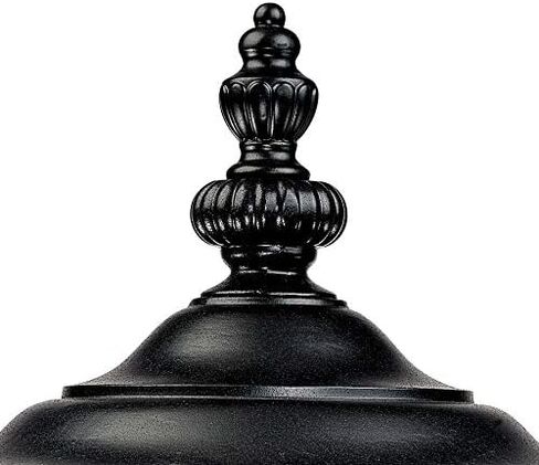 John Timberland Bellagio 21 1/4 بوصة High Country التقليدية في الهواء الطلق تركيبات الإضاءة عمود الشرفة البيت الخارجي فانوس مقاوم للطقس ذو لمسة نهائية سوداء معدنية شفافة ظل زجاجي خارج الباب الأمامي in Kuwait