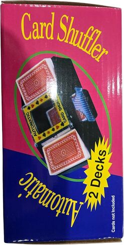 Automatic Card Shuffler for 1-2 Decks of Cards, Compatible with UNO, Poker, Skyjo, Skip BO, Electric Card Shuffler, Black in Kuwait