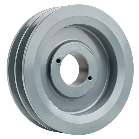 2BK65H/H-3/4 Compressor 6.25" Dual Groove Pulley - for Masterdrive Mechanical Power Transmis Part - Cast Iron Pulley Replacement/Belt B Section 5L w/ 3/4" Sheave Bushing - Gray Solid Steel in Saudi Arabia