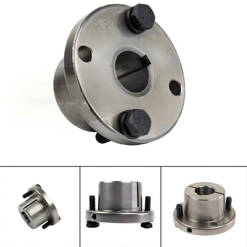 2BK65H/H-3/4 Compressor 6.25" Dual Groove Pulley - for Masterdrive Mechanical Power Transmis Part - Cast Iron Pulley Replacement/Belt B Section 5L w/ 3/4" Sheave Bushing - Gray Solid Steel in Saudi Arabia