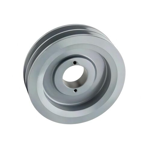 2BK65H/H-1-1/4 Compressor 6.25" Dual Groove Pulley Belt B Section 5L - for Masterdrive Mechanical Power Transmis Part - Cast Iron Pulley Replacement w/ 1-1/4" Sheave Bushing - Gray Solid Steel in Saudi Arabia