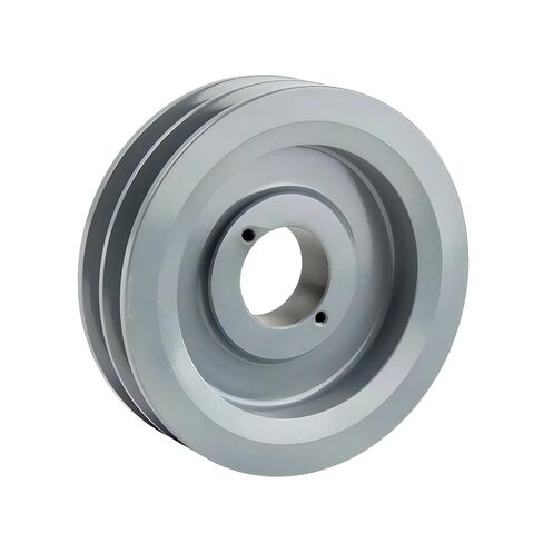 2BK65H/H-5/8 Compressor 6.25" Dual Groove Pulley - for Masterdrive Mechanical Power Transmis Part - Cast Iron Pulley Replacement/Belt B Section 5L w/ 5/8" Sheave Bushing Gray Solid Steel in Saudi Arabia
