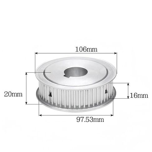 Timing Belt Drive Pulley 1pcs 5M AF-Type Timing Belt Pulley 62T 16mm Wide CNC Machine(Bore 30/10 * 3.3) in Saudi Arabia