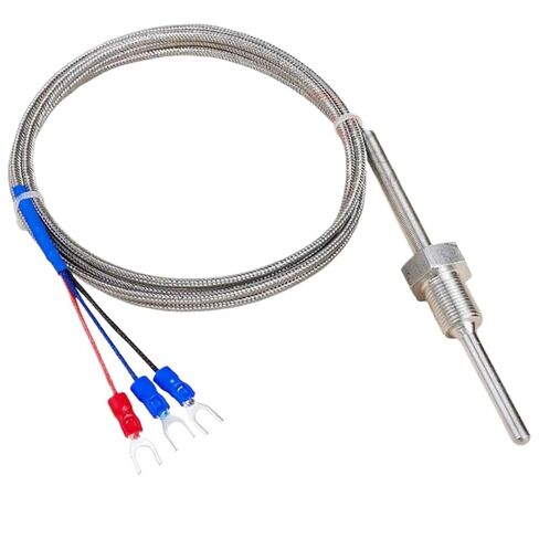 3 Wire Thermal Resistance High Temperature Thermocouple PT100 Temperature RTD Sensor(Length 3m) in Kuwait