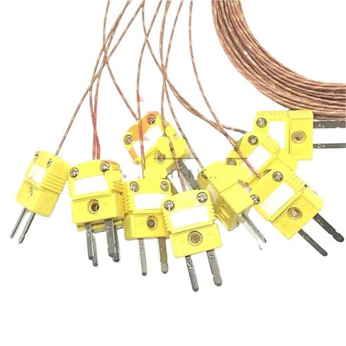 Type K Tetrafluoro/Fiberglass Solder Joint Temperature Measuring Line Thermocouple with Mini Plug(K Type 30AWG 0.5M) in Saudi Arabia