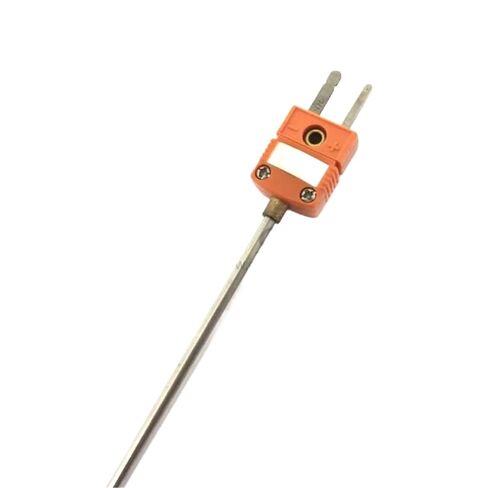 High Temperature Stainless Steel Type N Thermocouple Probe 3 * 300mm with Connector in Kuwait