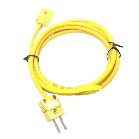 K Type Silicone Rubber Thermocouple Extension Wire Temperature Measuring Line with Plug Socket(3m) in Kuwait