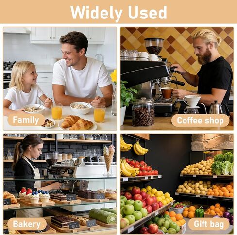 160 عبوة من أكياس البسكويت للتغليف بختم، أكياس مخبز مقاس 7.5 × 5.1 بوصة مع نافذة، أكياس دونات مقاومة للدهون لتتناسب مع المكافآت والسكون والبراوني والوجبات الخفيفة in Kuwait