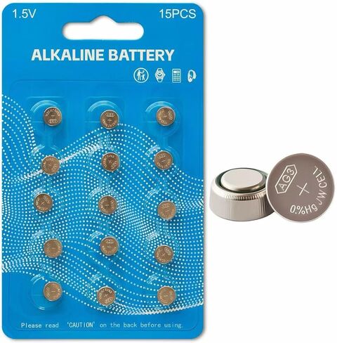 LR41 زر بطاريات AG3 L736F L736C L736 392 192 1.5V بطاريات القلوية لبطارية ساعة الحرارة 15 حزمة in Kuwait