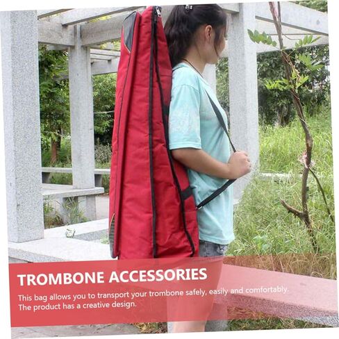 حقيبة ترومبون من قماش أكسفورد مقاومة للماء من Mobestech، حقيبة حمل سميكة من Tenor Trombone، حقيبة تخزين واقية محمولة للسفر والأداء in Saudi Arabia