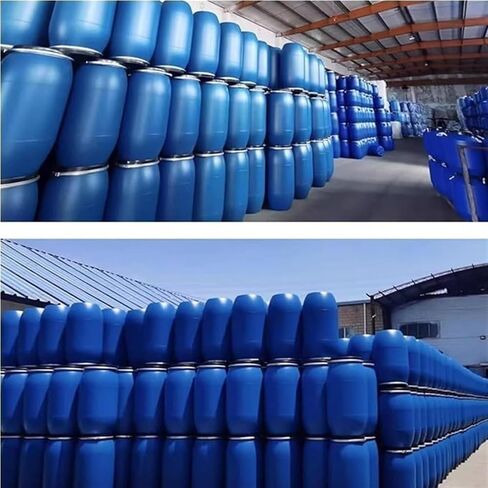 120l Large-Capacity Blue Plastic Storage Barrel with Lid, Versatile Wide-Mouth Drum for Home, Garage, Farm, and Industrial Use in Saudi Arabia