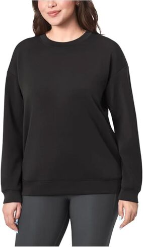 Mondetta Women's Cozy Fleece Active Crewneck Pullover Sweatshirt with Pockets in Saudi Arabia