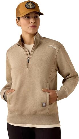 ARIAT Women's Rebar Lightweight Mock 1/2 Zip Sweatshirt in Saudi Arabia