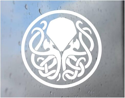 ملصق Cthulhu للشاحنة، مضحك، بهلوان، نافذة، كمبيوتر محمول، هاتف، ملصقات، ديكور منزلي. in Saudi Arabia