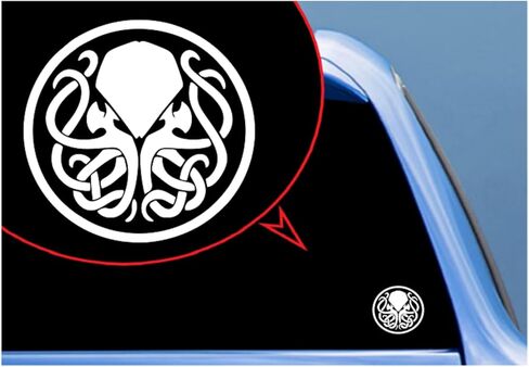 ملصق Cthulhu للشاحنة، مضحك، بهلوان، نافذة، كمبيوتر محمول، هاتف، ملصقات، ديكور منزلي. in Saudi Arabia