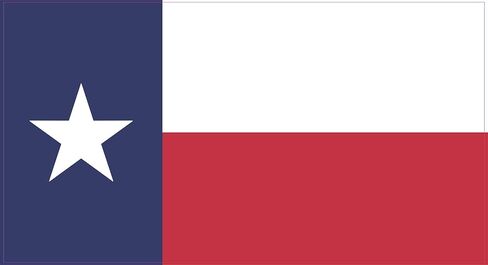 StickerTalk Texas Flag Vinyl Sticker, 7 inches by 3.8 inches in Saudi Arabia