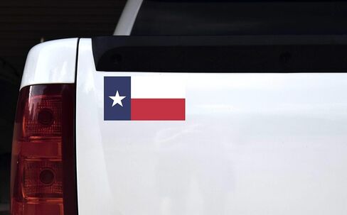 StickerTalk Texas Flag Vinyl Sticker, 7 inches by 3.8 inches in Saudi Arabia