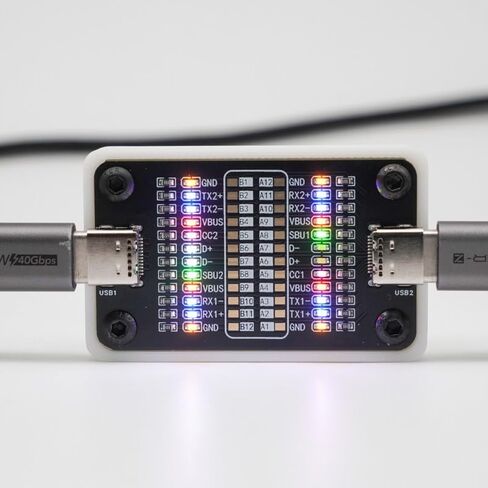 ChargerLAB Power-Z CT001 USB-C Cable Tester, 24-Pin Continuity, Power & Data Transfer Checker with LED Indicators, Compact & Portable in Kuwait