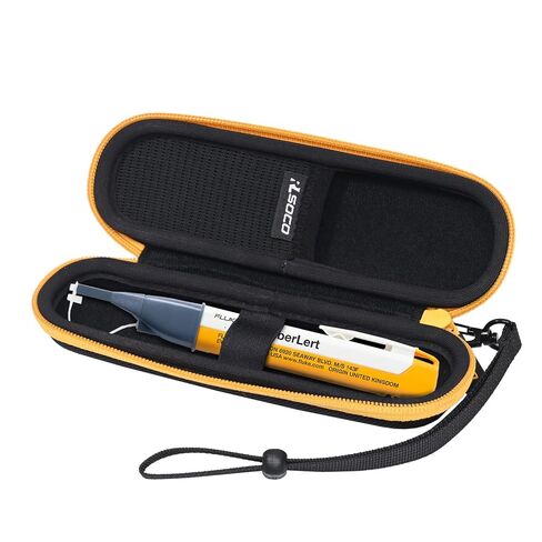 RLSOCO Hard Case for Fluke Networks FIBERLERT-125 Fiber Optic Cable Tester and Detector | Compact Design with YKK Zipper & Scratch Protection (Case Only) in Kuwait