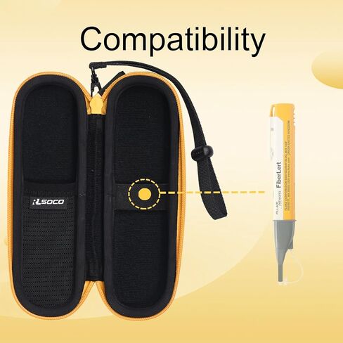 RLSOCO Hard Case for Fluke Networks FIBERLERT-125 Fiber Optic Cable Tester and Detector | Compact Design with YKK Zipper & Scratch Protection (Case Only) in Kuwait
