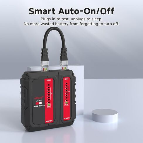 NOYAFA Network Cable Tester - with POE Wire Checker, Automatic Network Tester for RJ45 RJ11 RJ12 CAT5 CAT6 CAT7 UTP Cables, for Home Office Network Maintenance, NF466 in Kuwait