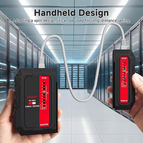NOYAFA Network Cable Tester - with POE Wire Checker, Automatic Network Tester for RJ45 RJ11 RJ12 CAT5 CAT6 CAT7 UTP Cables, for Home Office Network Maintenance, NF466 in Kuwait