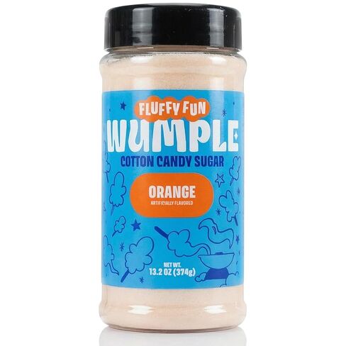 سكر حلوى القطن البرتقالي - سكر الخيط المنكه لآلات حلوى القطن، مزيج رقيق جاهز للاستخدام - مثالي للحفلات والكرنفالات والمناسبات - عبوة من 1 (برتقالي -13.2 أونصة) in Kuwait