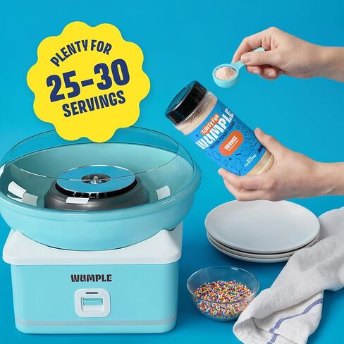 سكر حلوى القطن البرتقالي - سكر الخيط المنكه لآلات حلوى القطن، مزيج رقيق جاهز للاستخدام - مثالي للحفلات والكرنفالات والمناسبات - عبوة من 1 (برتقالي -13.2 أونصة) in Kuwait