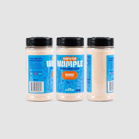 سكر حلوى القطن البرتقالي - سكر الخيط المنكه لآلات حلوى القطن، مزيج رقيق جاهز للاستخدام - مثالي للحفلات والكرنفالات والمناسبات - عبوة من 1 (برتقالي -13.2 أونصة) in Kuwait