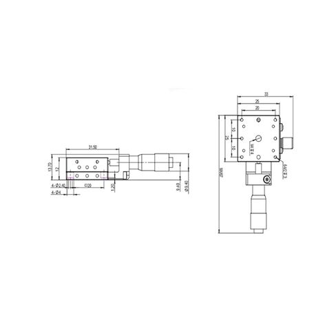 طاولة إمالة دوارة دقيقة LSD-2561CR منصة زاوية دقيقة للموضع المركزي أصلية in Kuwait