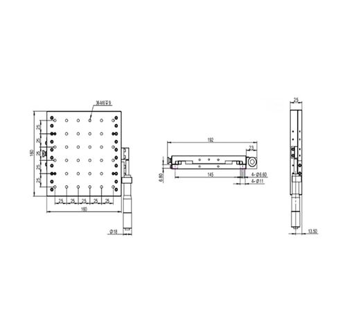 الدقة XY المرحلة LSD-160401R-M6 الوضع الأيمن دليل التعديل الدقيق الأصلي in Kuwait