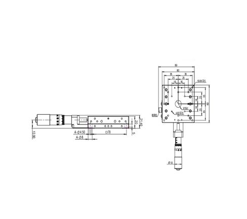 الدقة XY المرحلة LSD-80251CL دليل الموضع المركزي الضبط الدقيق الأصلي in Kuwait