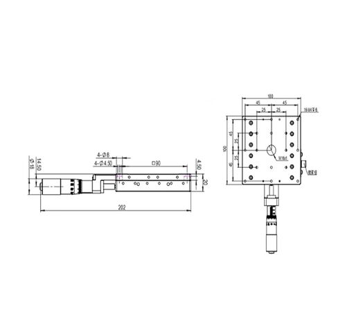 الدقة XY المرحلة LSD-100251CR دليل الموضع المركزي الضبط الدقيق الأصلي in Kuwait